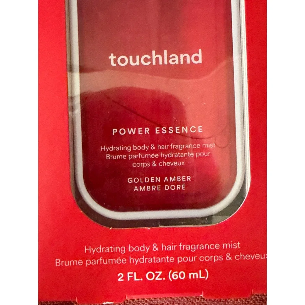 Touchland Power Essence Golden Amber Hydrating Body & Hair Fragrance Mist 2oz